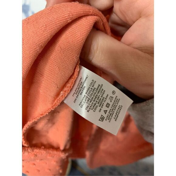 Loft Short Sleeve Polka Swiss Dot Blouse Size L - Picture 5 of 6